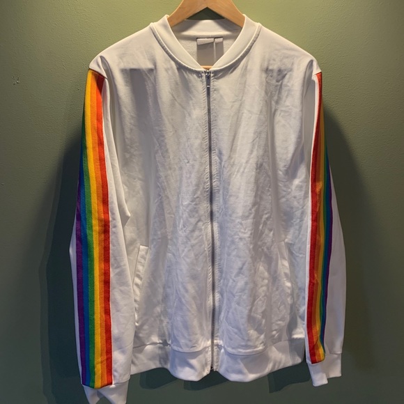 ASOS Other - White/Rainbow Webbing Tracksuit